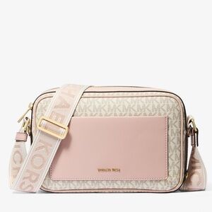MICHAEL MICHAEL KORS
Maeve Large Signature Logo Crossbody Bag
COLOR VANILLA/PINK